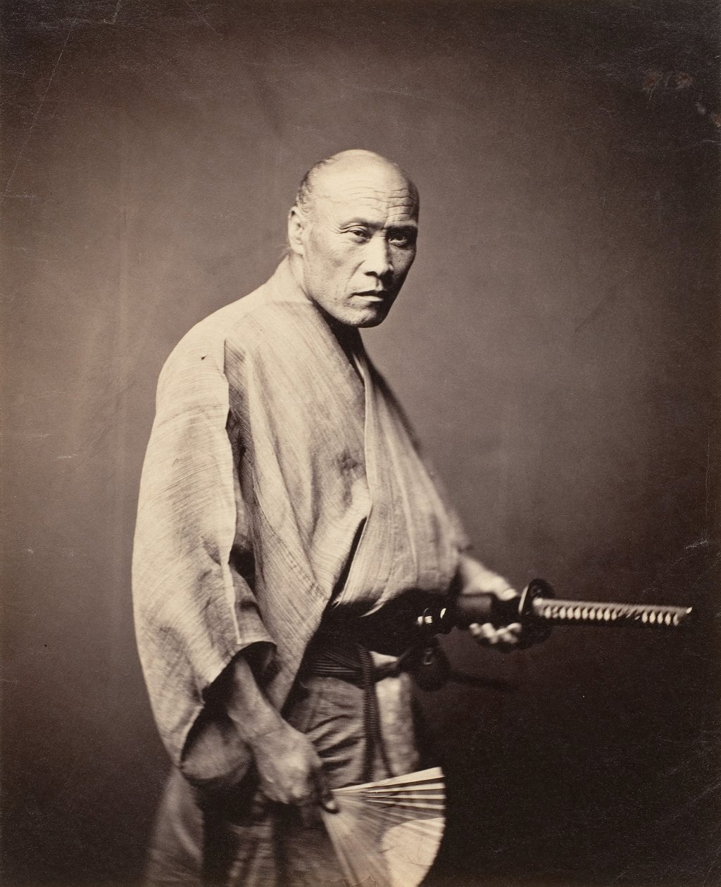 Samuray, Yokohama, 1864-65. by Felice Beato