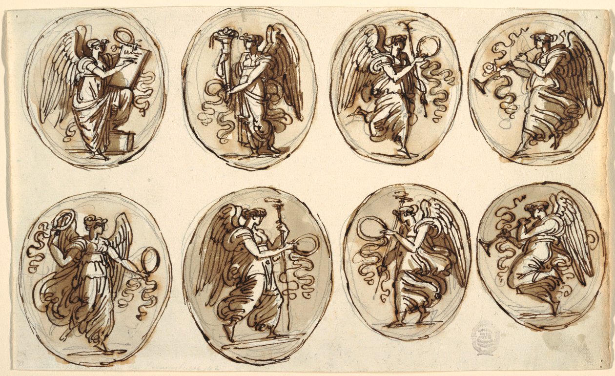 Tavan Tasarımı, Tarih, Altı Ovalde Bolluk, Herkül ve Ebe Salonu, Palazzo Gessi, Faenza by Felice Giani