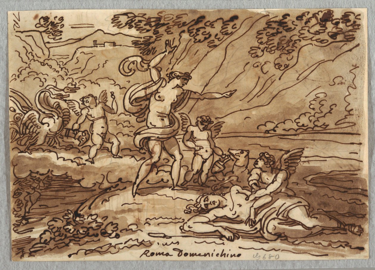 Adonis'in ölümü by Felice Giani