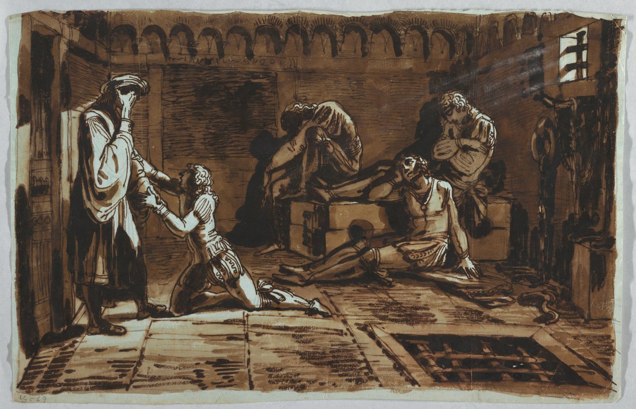 Kont Ugolino ve Oğullarının Ölümü by Felice Giani