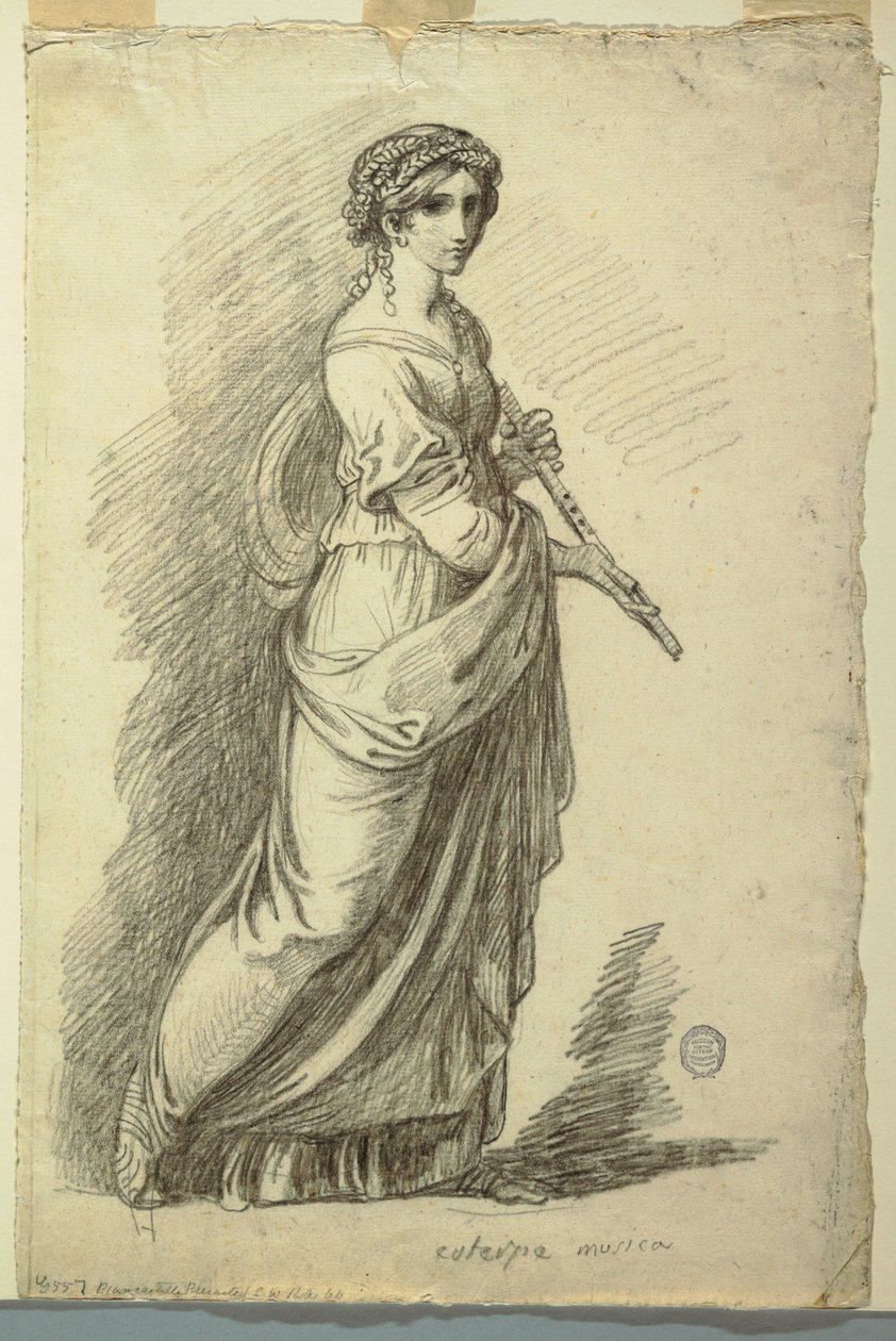 Euterpe, Lirik Şiirin İlham Perisi by Felice Giani