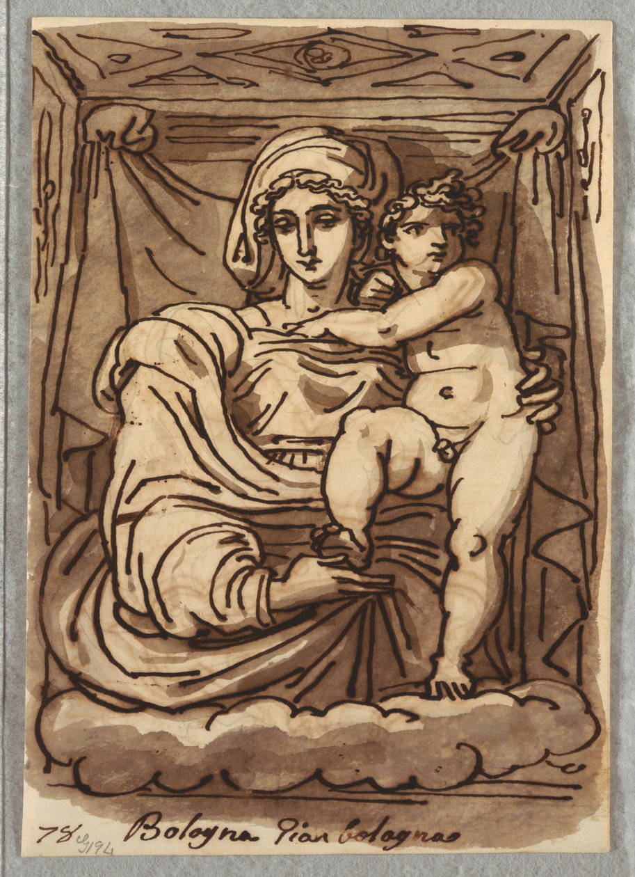 madonna ve çocuk by Felice Giani