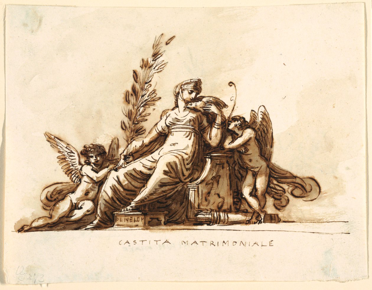 Evlilik İffet, Corneglia Odası, Palazzo Cavina, Faenza by Felice Giani