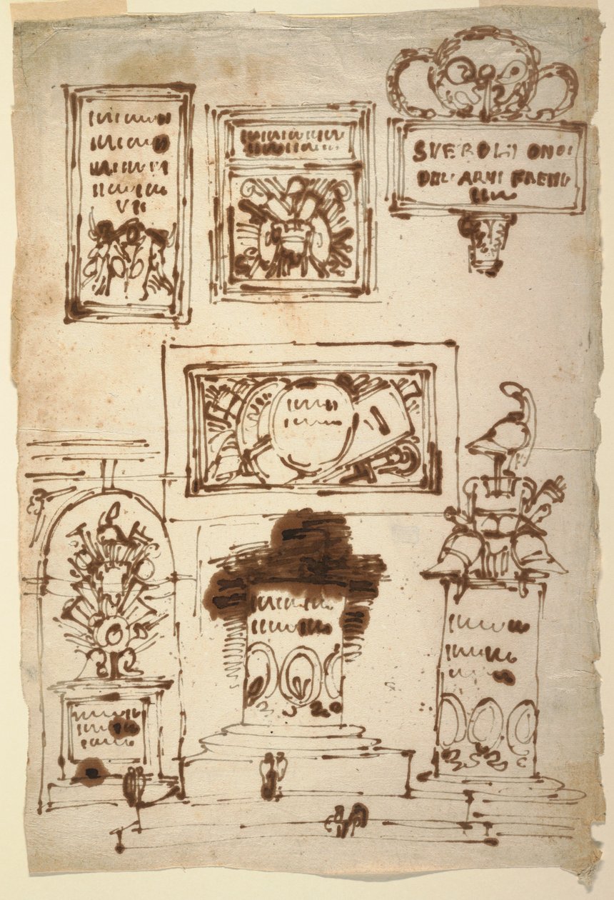 Severoli Ailesi, Faenza için Hatıra Tabletleri by Felice Giani