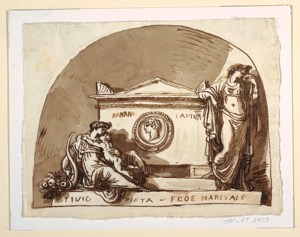 Roma Cavina için Kabir Anıtı, Osservanza Kilisesi, Faenza by Felice Giani