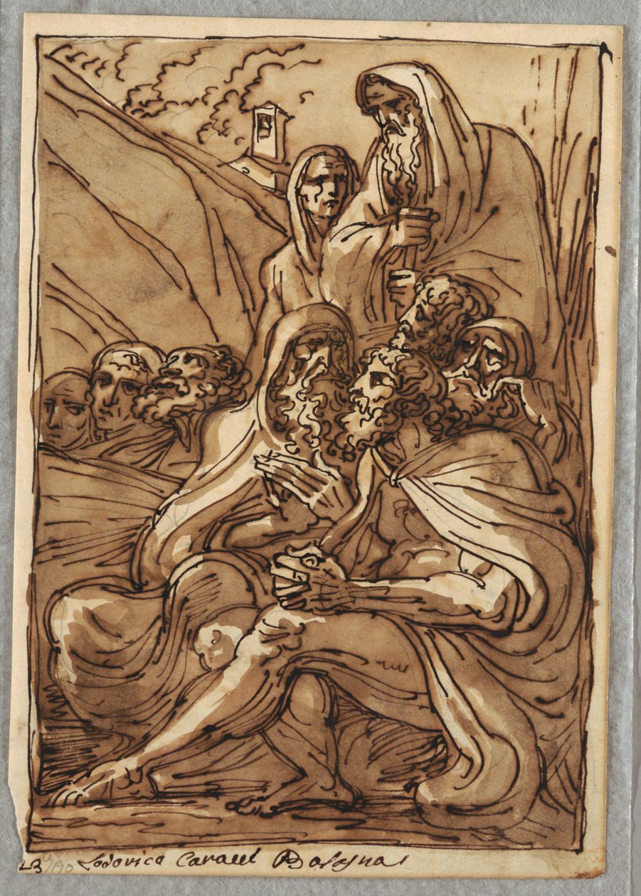 Aziz Anthony ve Münzeviler, Lodovico Carracci'den Sonra Çalışma by Felice Giani