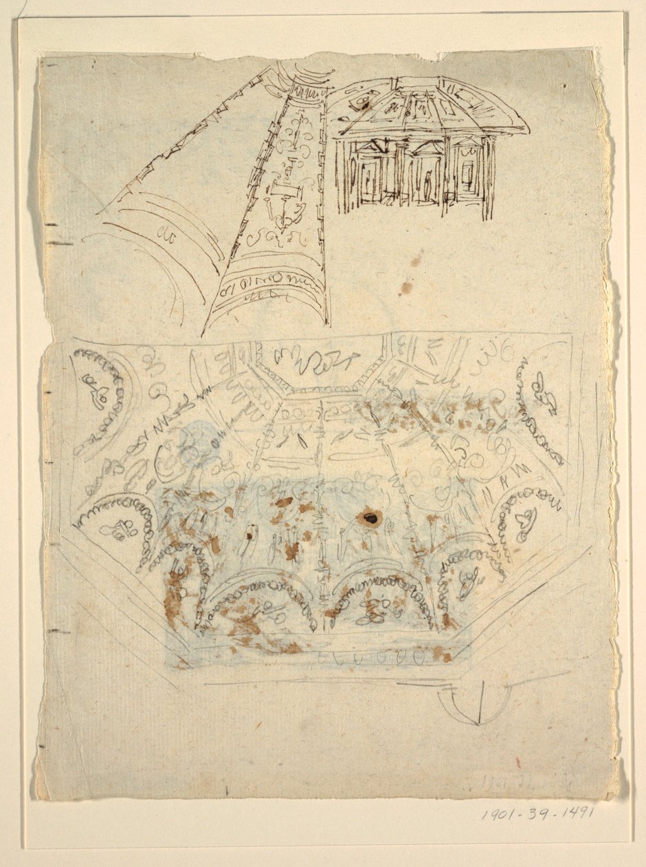Apollo Odası için Çalışma, Palazzo Milzetti, Faenza by Felice Giani