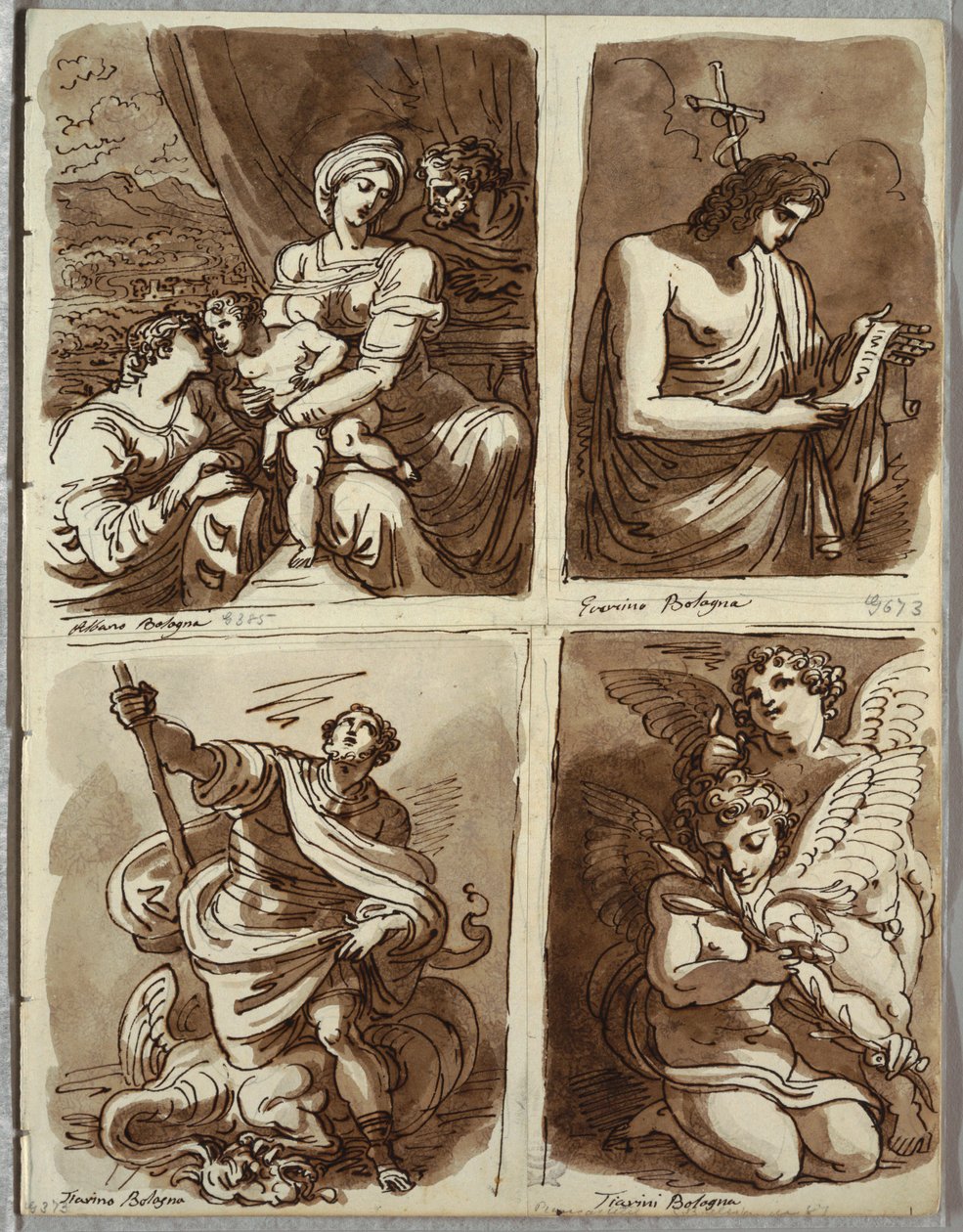 Aziz Catherine ile Kutsal Aile; Guercino