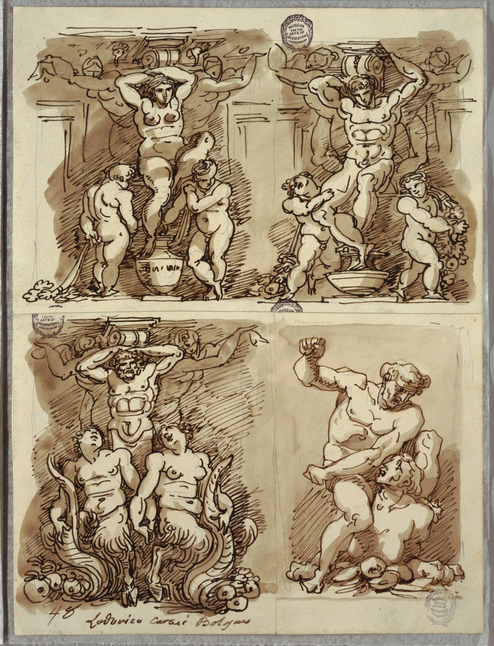 Üç Herms, Carracci