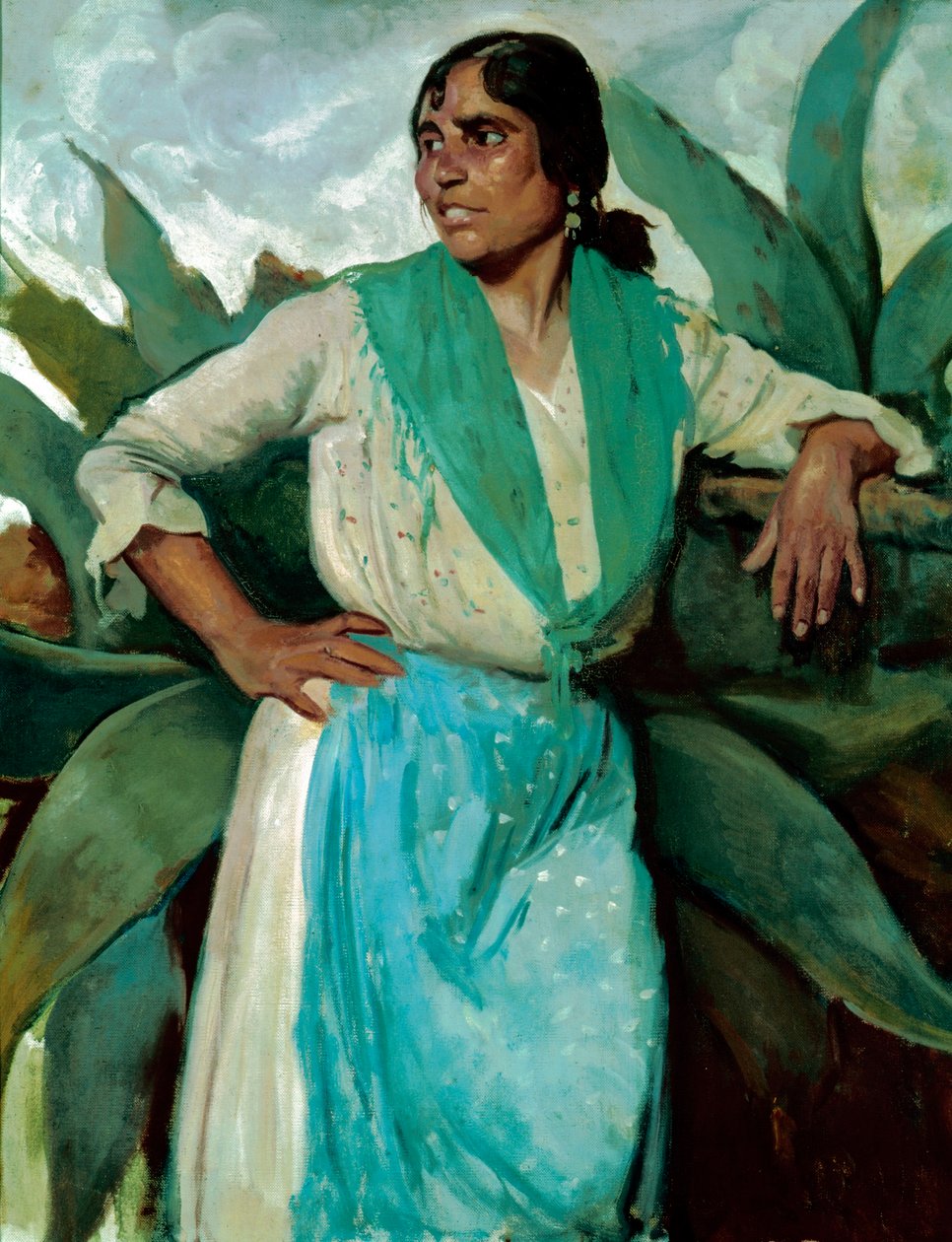Çingene kadın, 1929 dolayları (tuval üzerine yağlıboya) by Felipe Abarzuza y Rodriguez de Arias