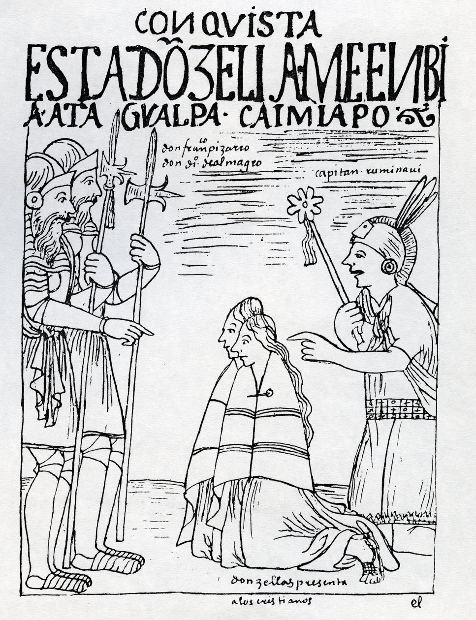 Kaptan Ruminavi, Francisco Pizarro ve Diego de Almagro