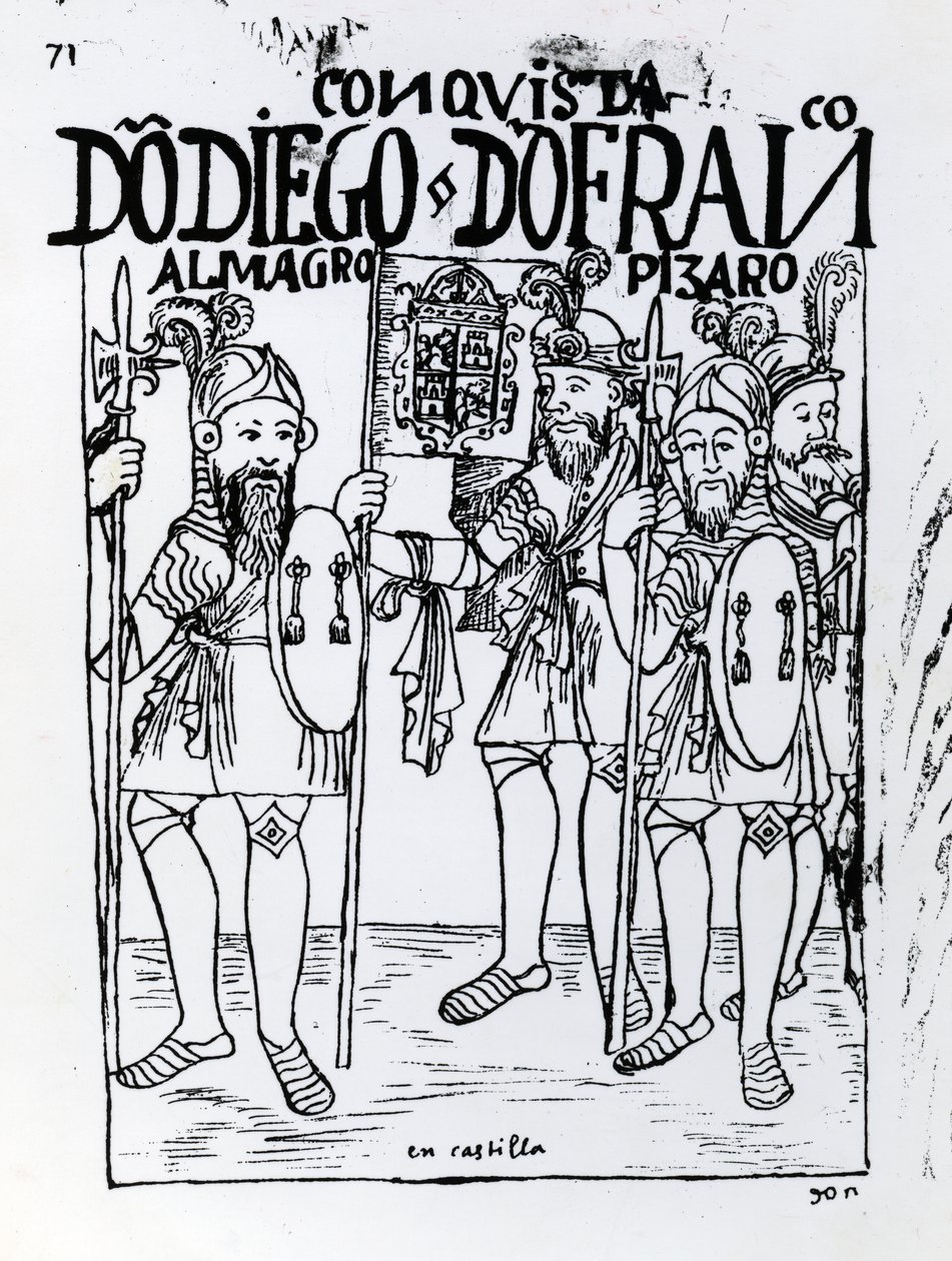 Conquistadors Diego de Almagro ve Francisco Pizarro, Castille