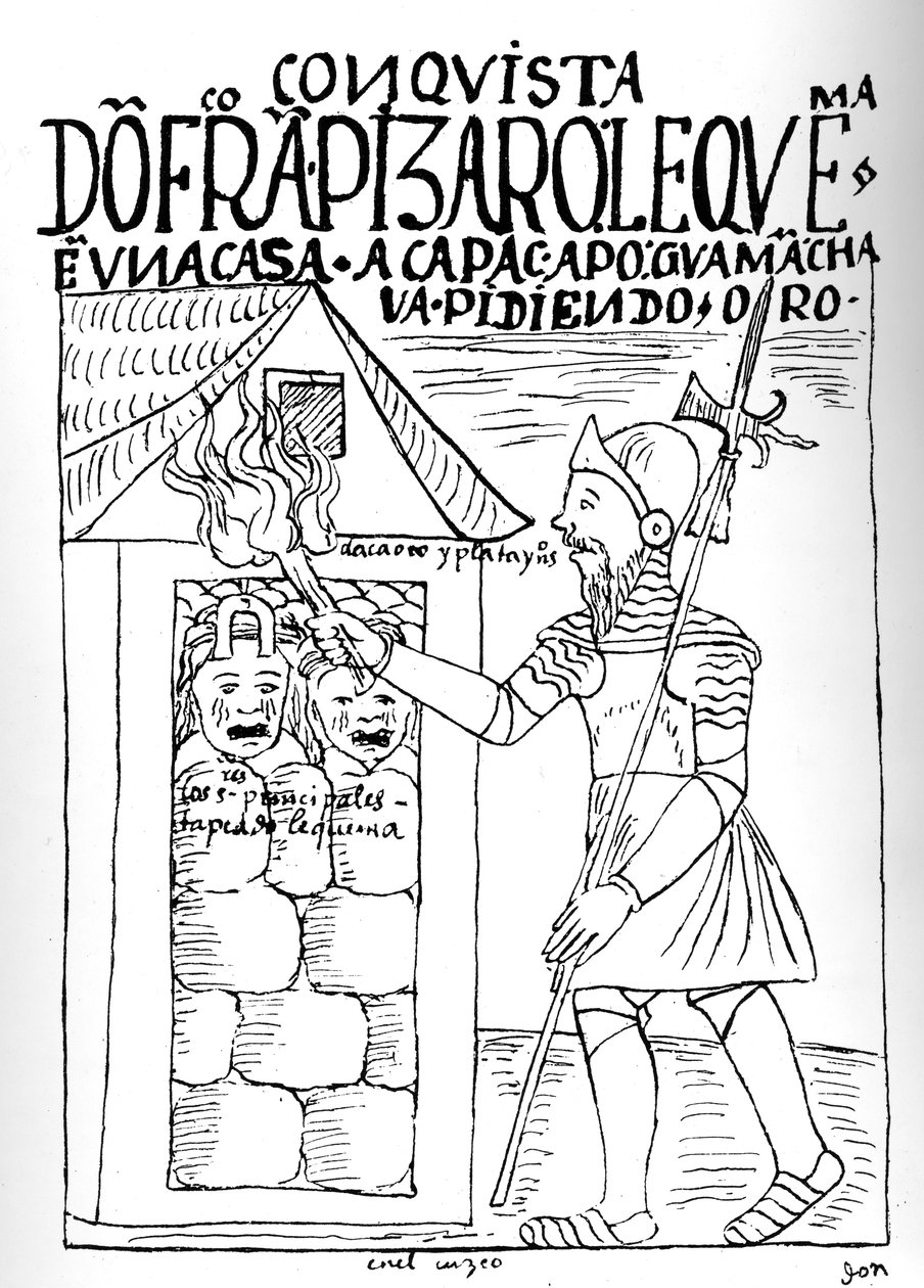 Don Francisco Pizarro, Poma de Ayala