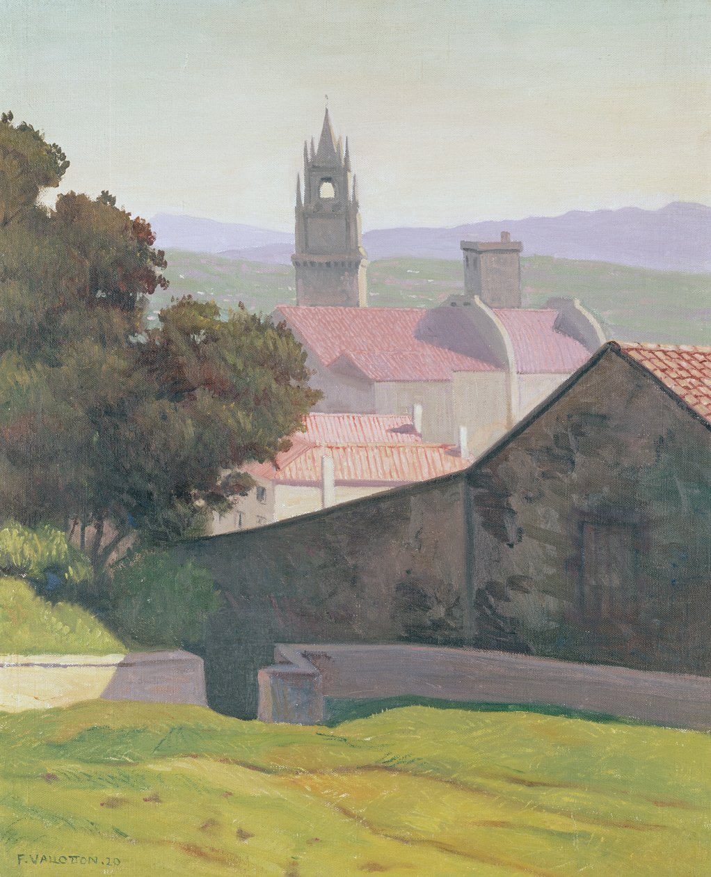 Kilise ile Manzara, 1920 by Felix Edouard Vallotton