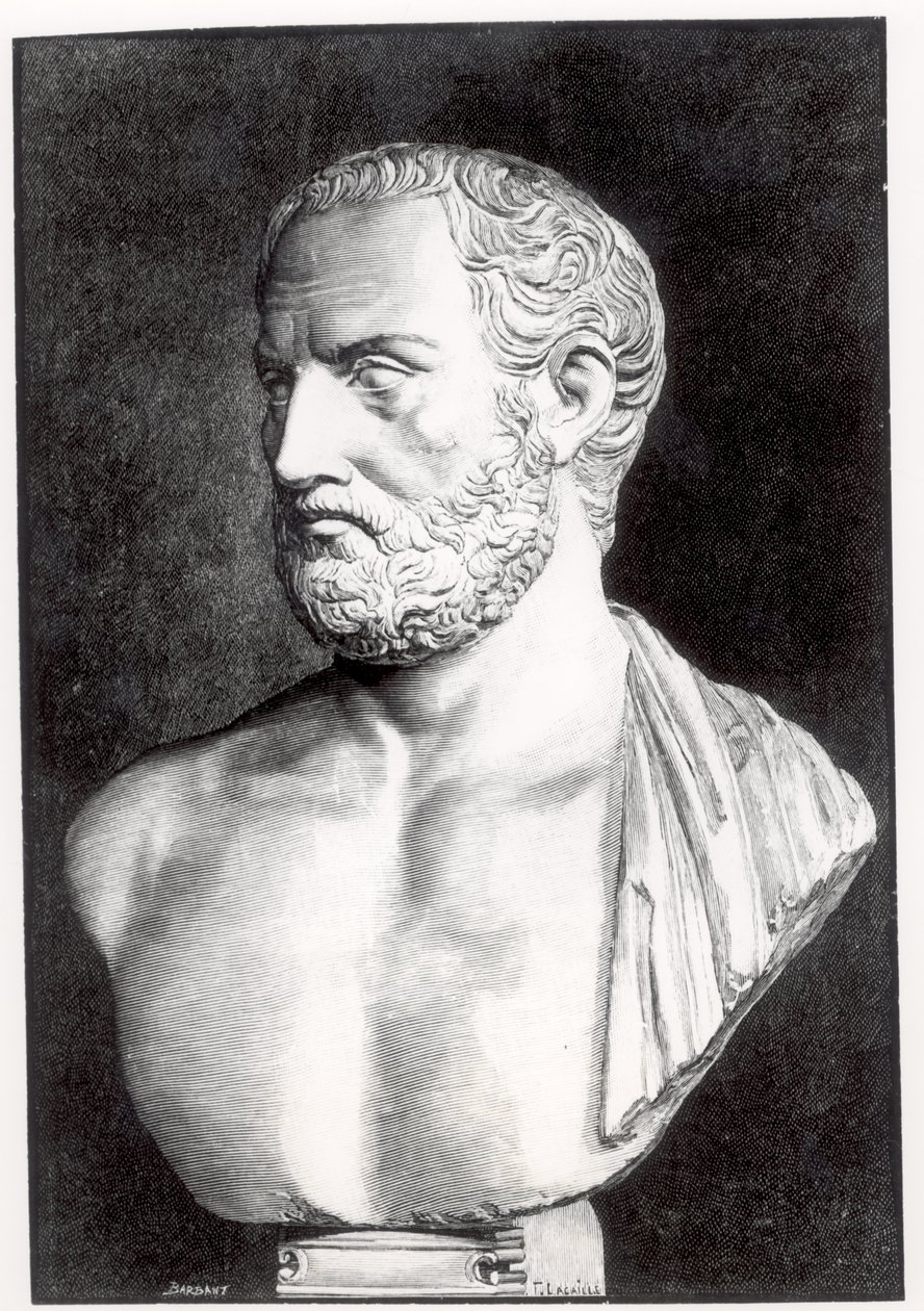 Barbant tarafından oyulmuş Thucydides büstü (c.471-400 BC), by Felix Jules Lacaille