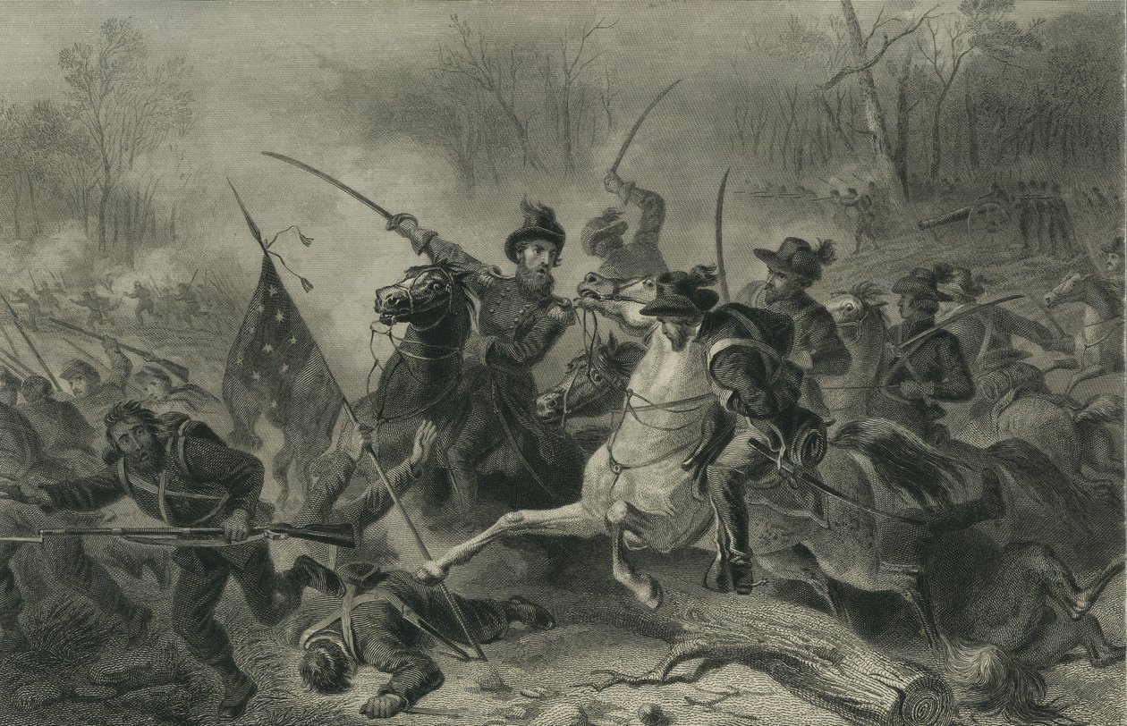 Shiloh Savaşı, Tennessee, 1862 dolayları by Felix Octavius Carr Darley