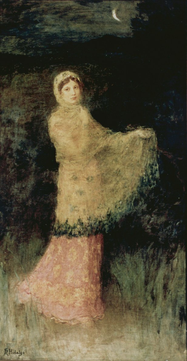 Ay Işığında Bir Hanımefendi by Felix Resurreccion Hidalgo
