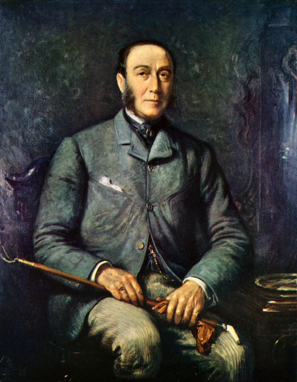 James Roosevelt - portre by Felix Stone after Moscheles