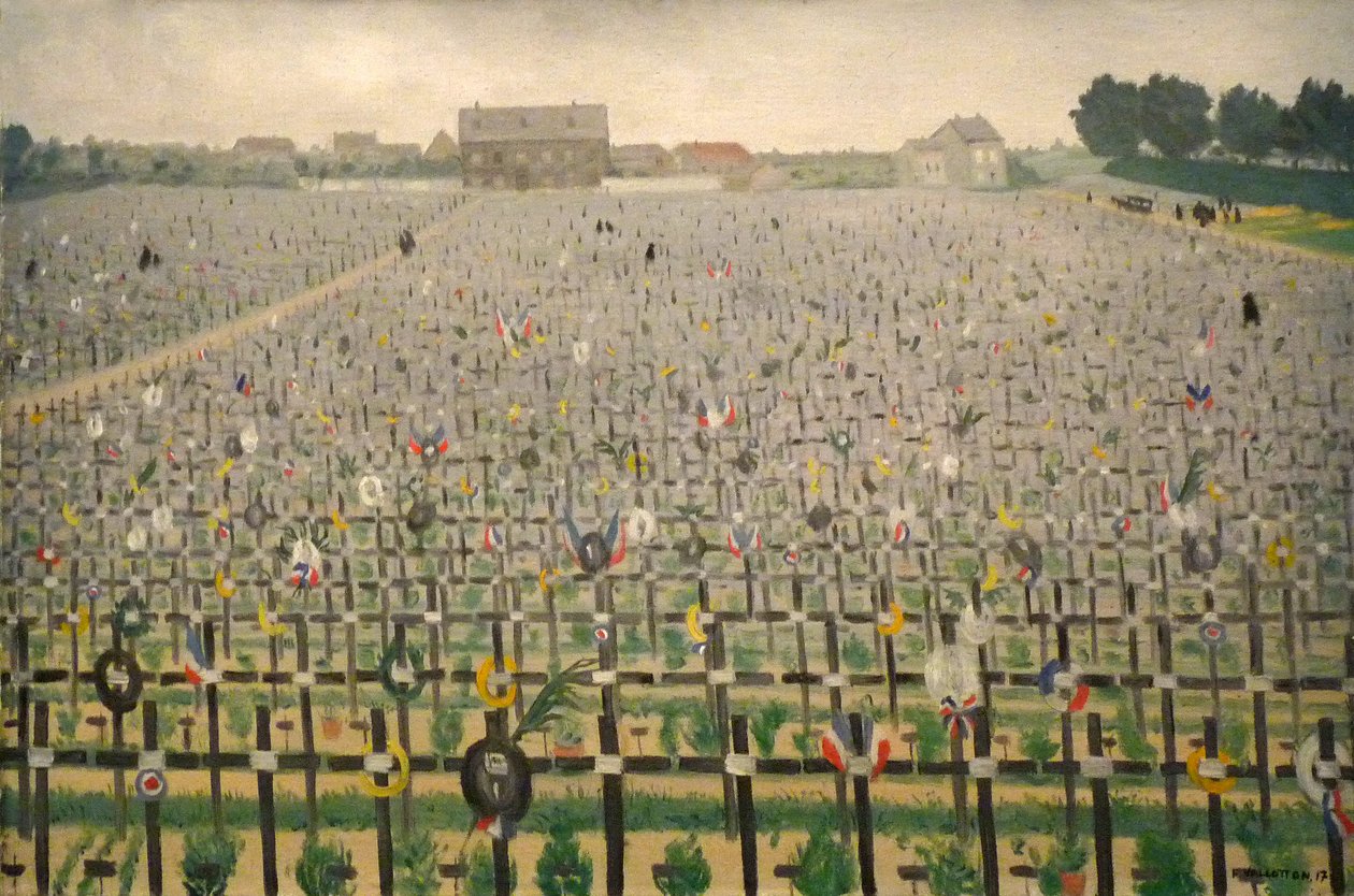  Le Cimetiere militaire de ChalonsnEnglish: Chalons War Cemeteryn  by Felix Edouard Vallotton