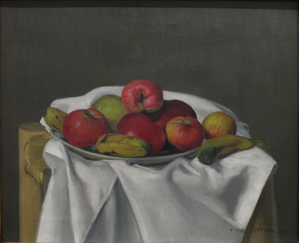 Elma ile natürmort by Felix Edouard Vallotton