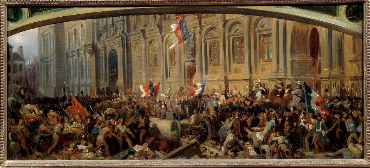1848 Devrimi: “” Fransız yazar ve politikacı Alphonse de Lamartine (1790-1869), 25/02/1848
