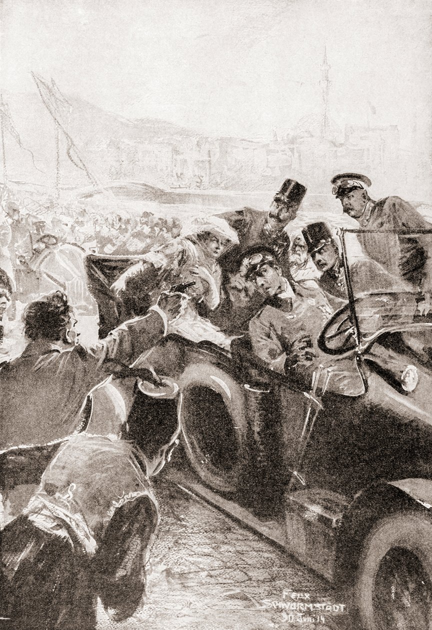 Franz Ferdinand ve eşi Hohenberg Düşesi Sophie