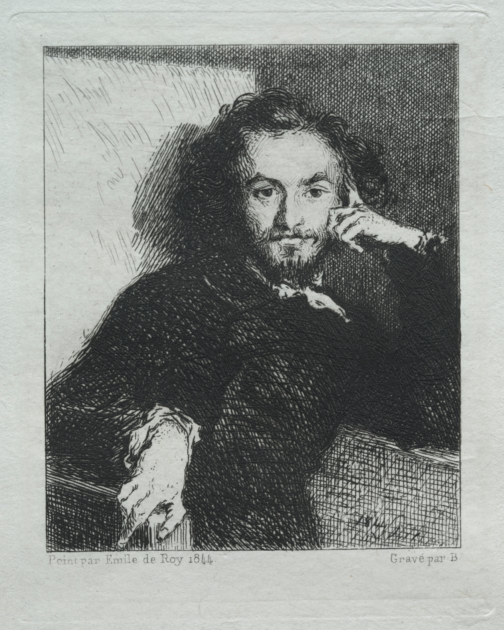 Baudelaire, Emil de Roy'dan sonra by Felix Bracquemond