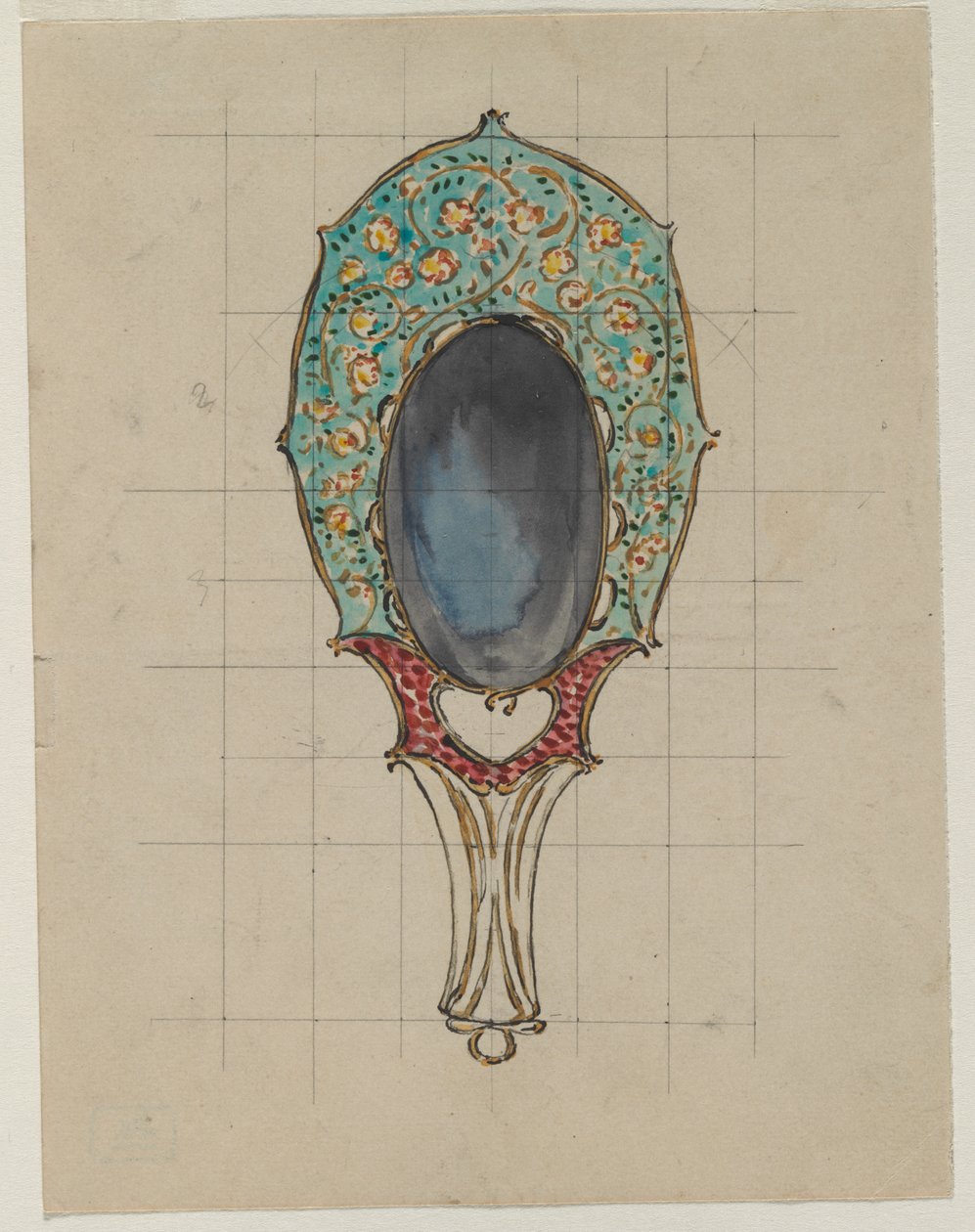 El Aynası Tasarımı, c. 1900-1902. by Felix Bracquemond