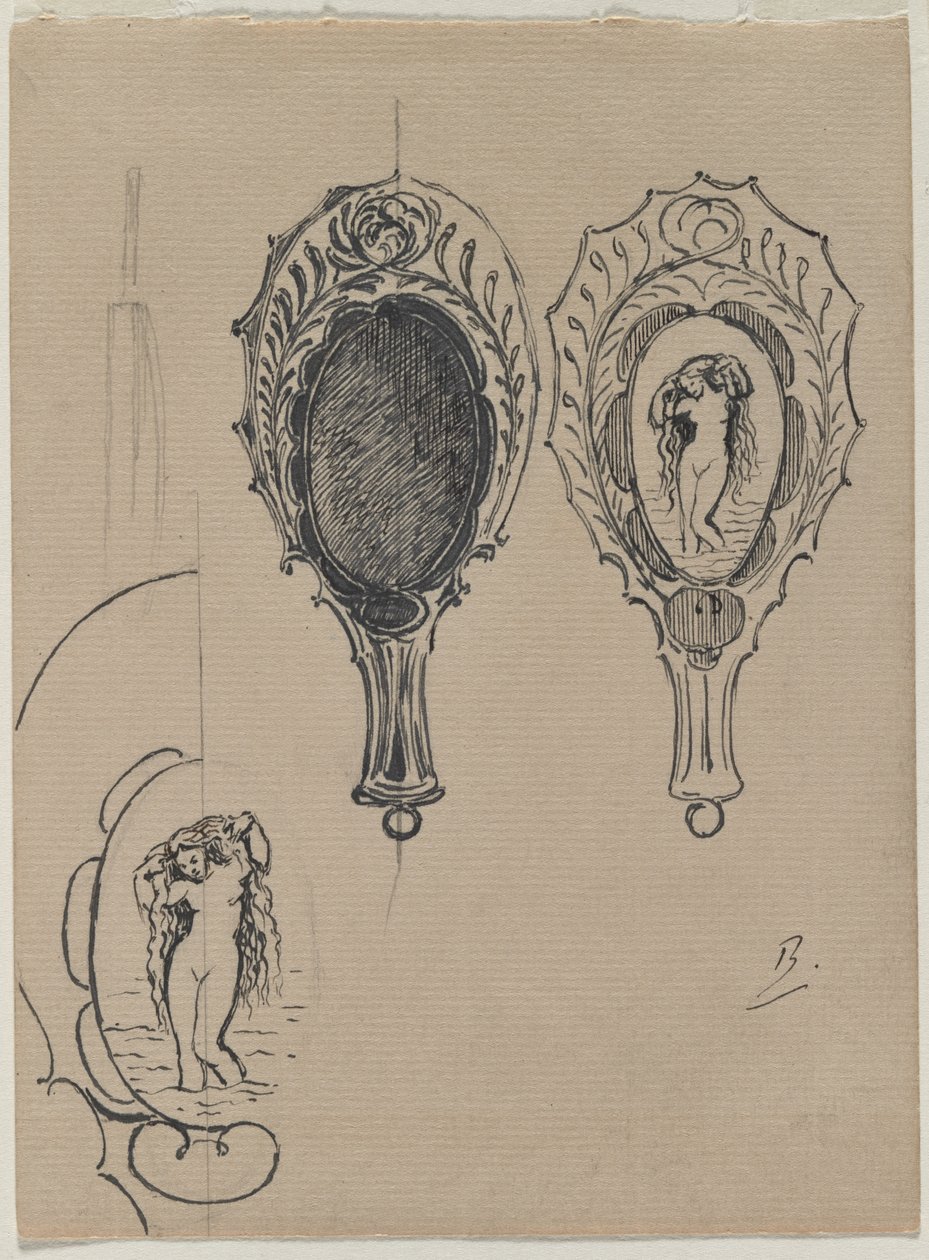 El Aynası Tasarımı, c. 1900-1902. by Felix Bracquemond