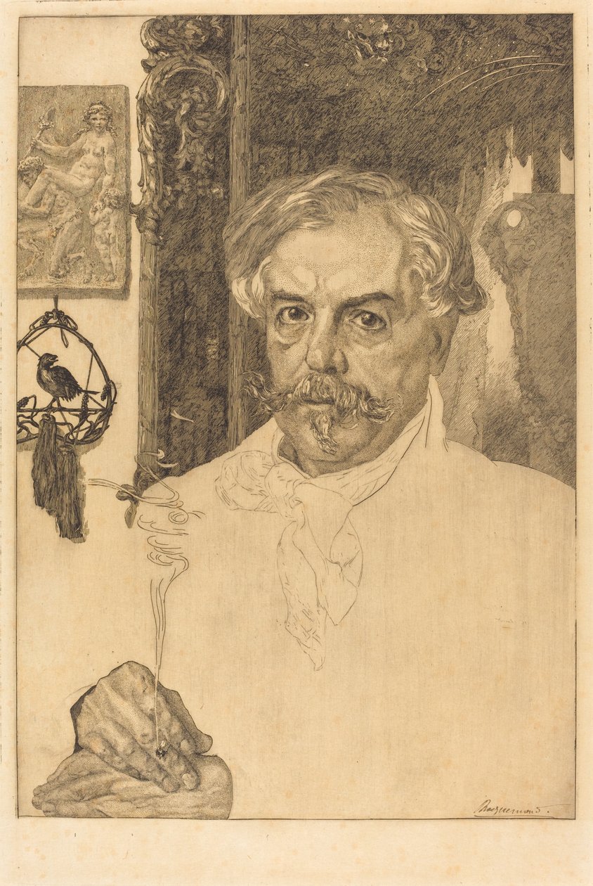 Edmond de Goncourt by Felix Bracquemond