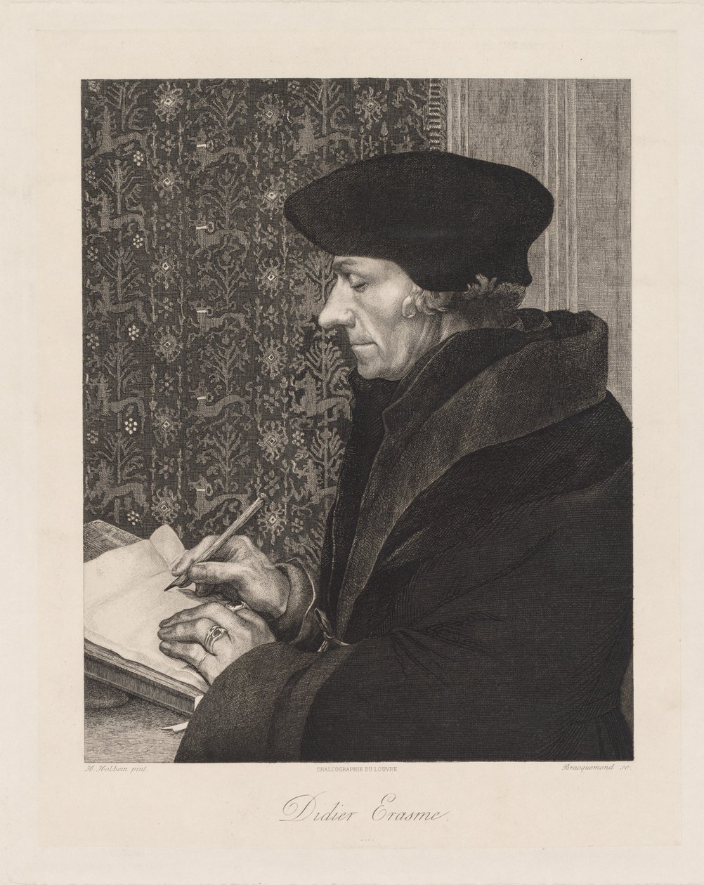 Erasmus Didier Erasmus, 1863. by Felix Bracquemond