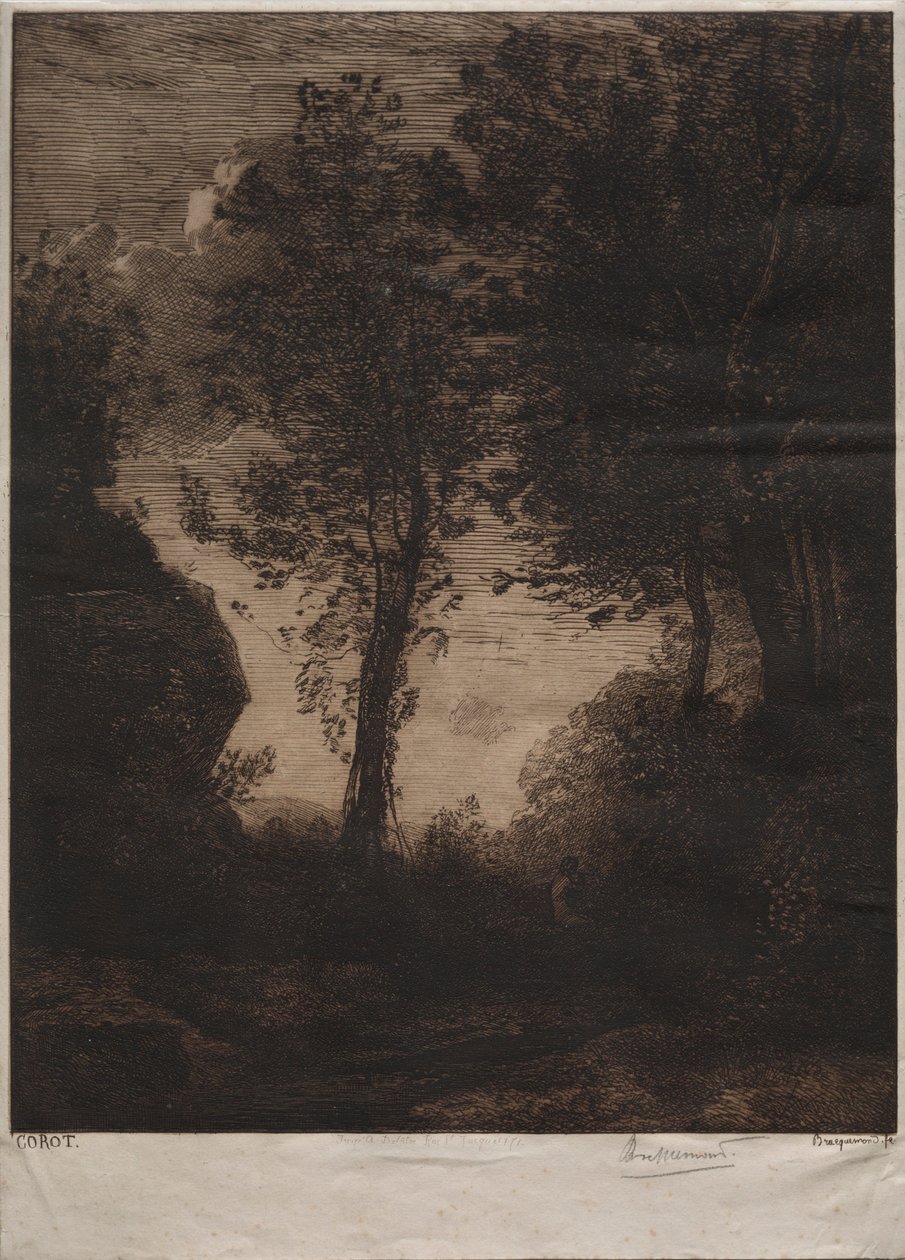 Manzara: Günbatımı, Corot