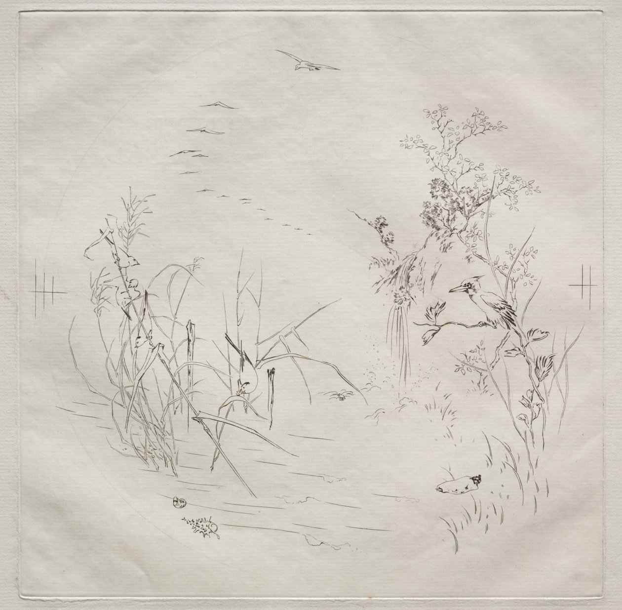 Paris Servisi (Haviland servisi): Sakin (no. 3) by Felix Bracquemond