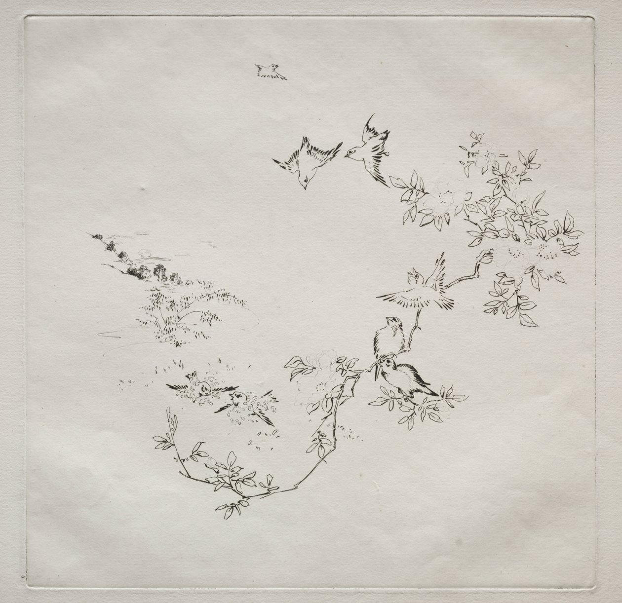 Paris Servisi (Haviland servisi): Gündoğumu (no. 12) by Felix Bracquemond
