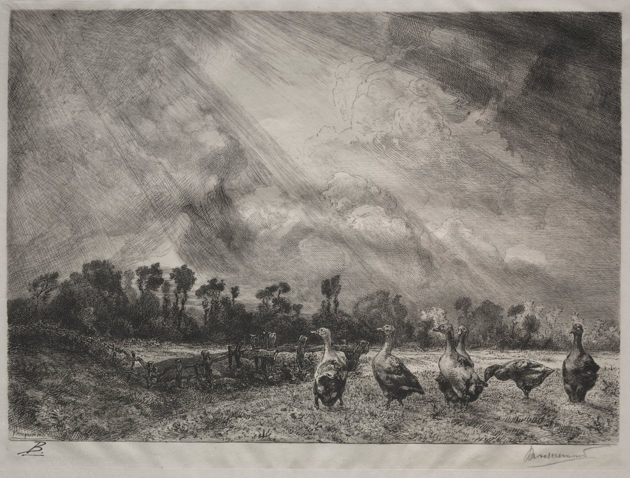 Fırtına Bulutu by Felix Bracquemond