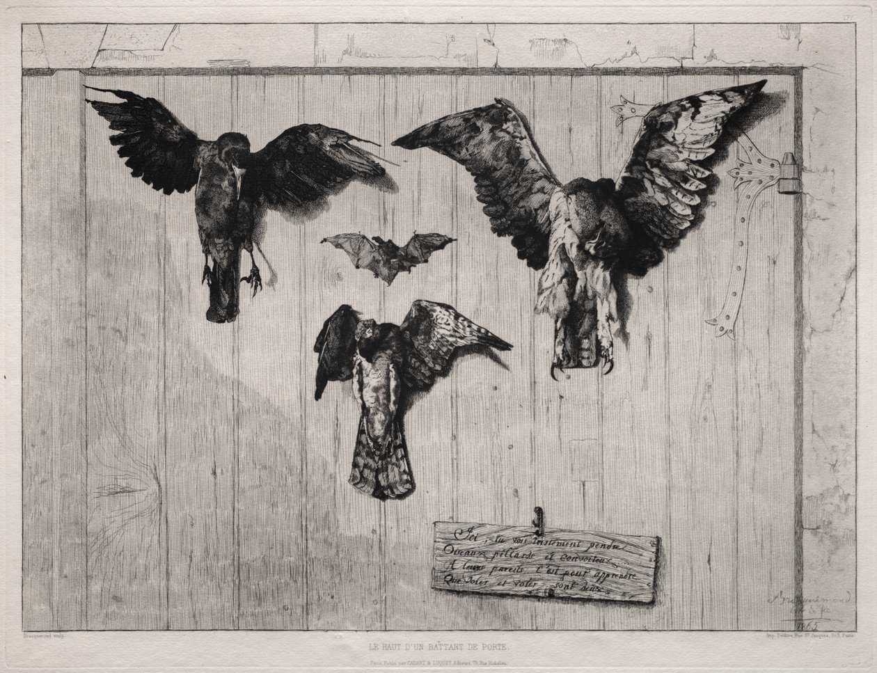Salıncak Kapının Üstü by Felix Bracquemond