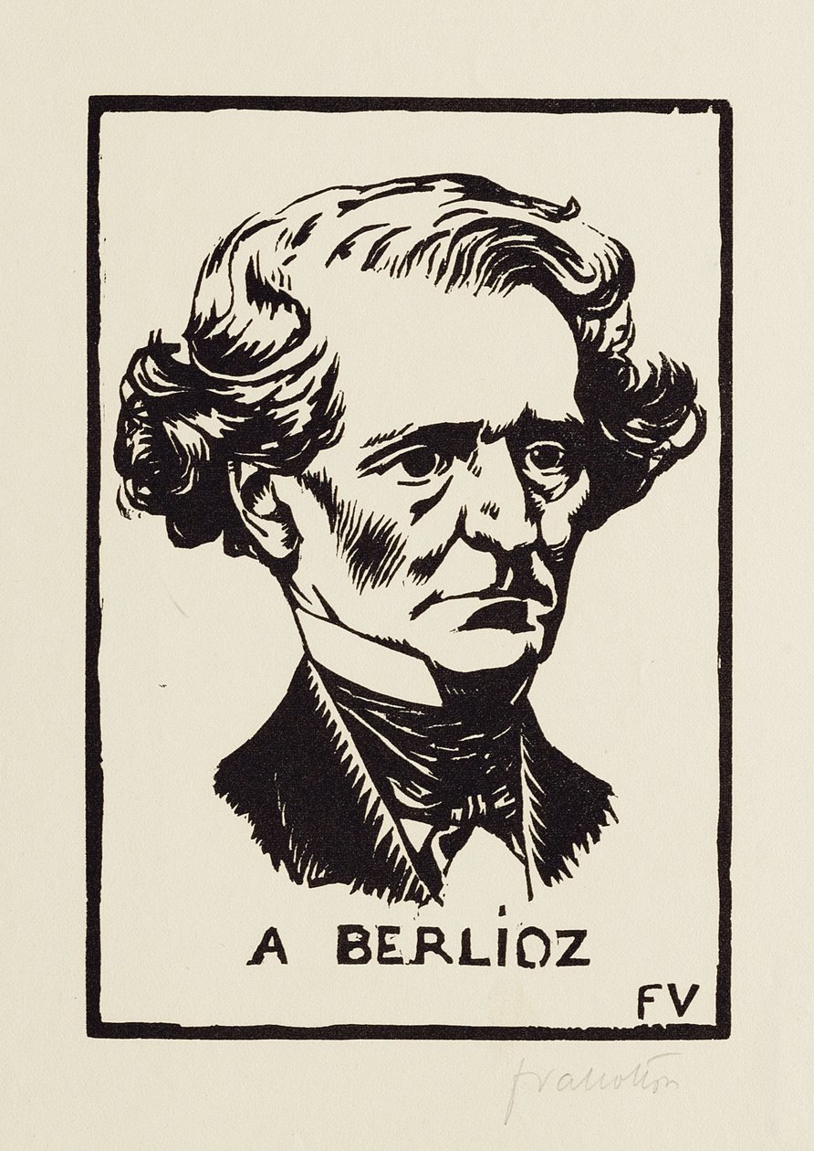 Bir Berlioz, 1891 by Felix Edouard Vallotton