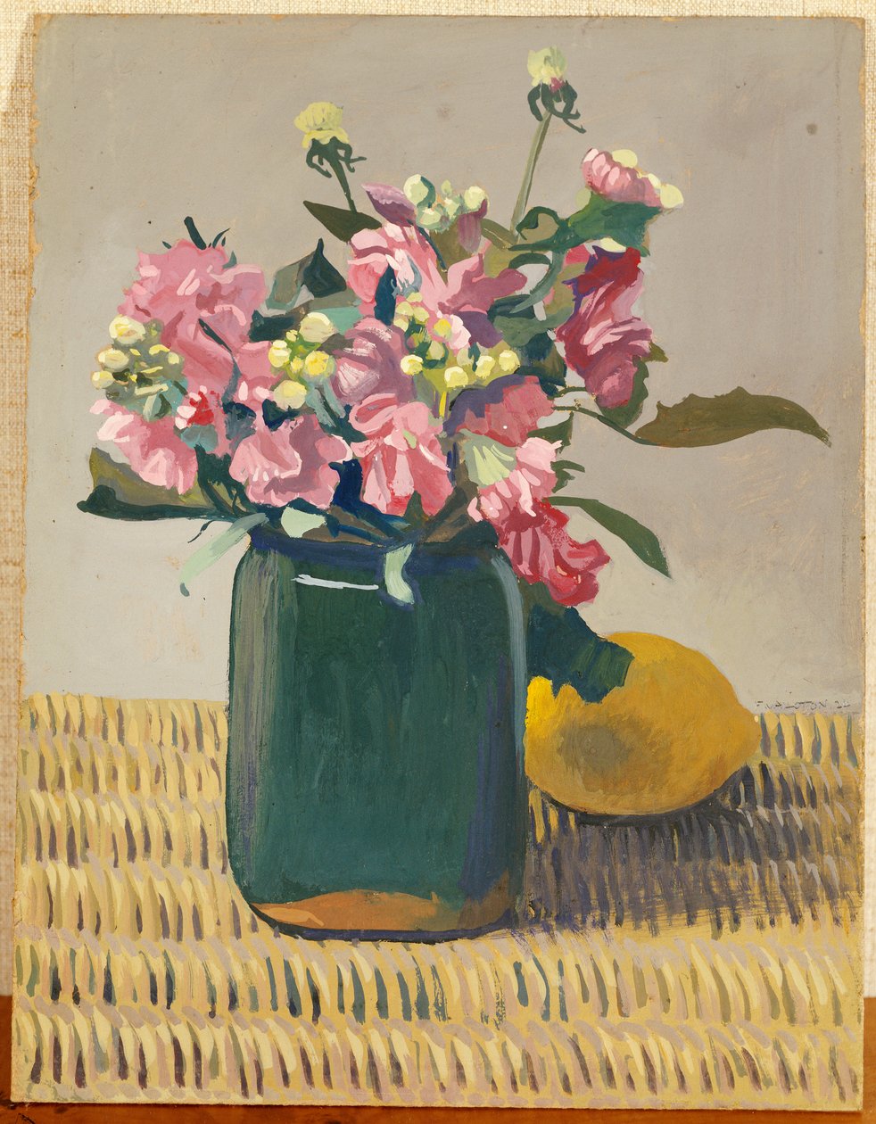 Bir Buket Çiçek ve Bir Limon, 1924 by Felix Edouard Vallotton
