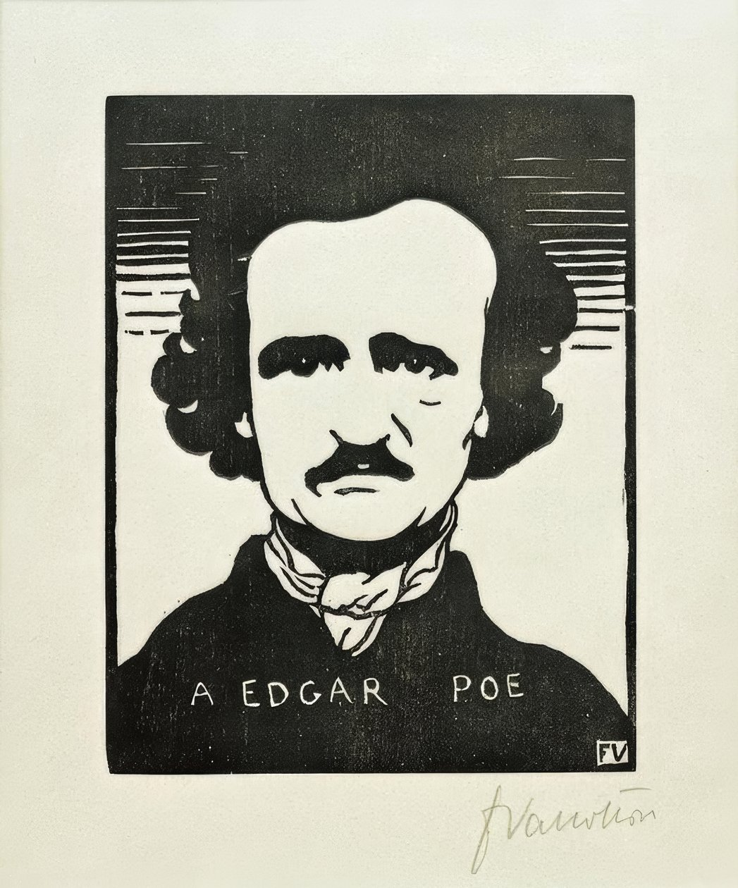 Bir Edgar Poe by Felix Edouard Vallotton