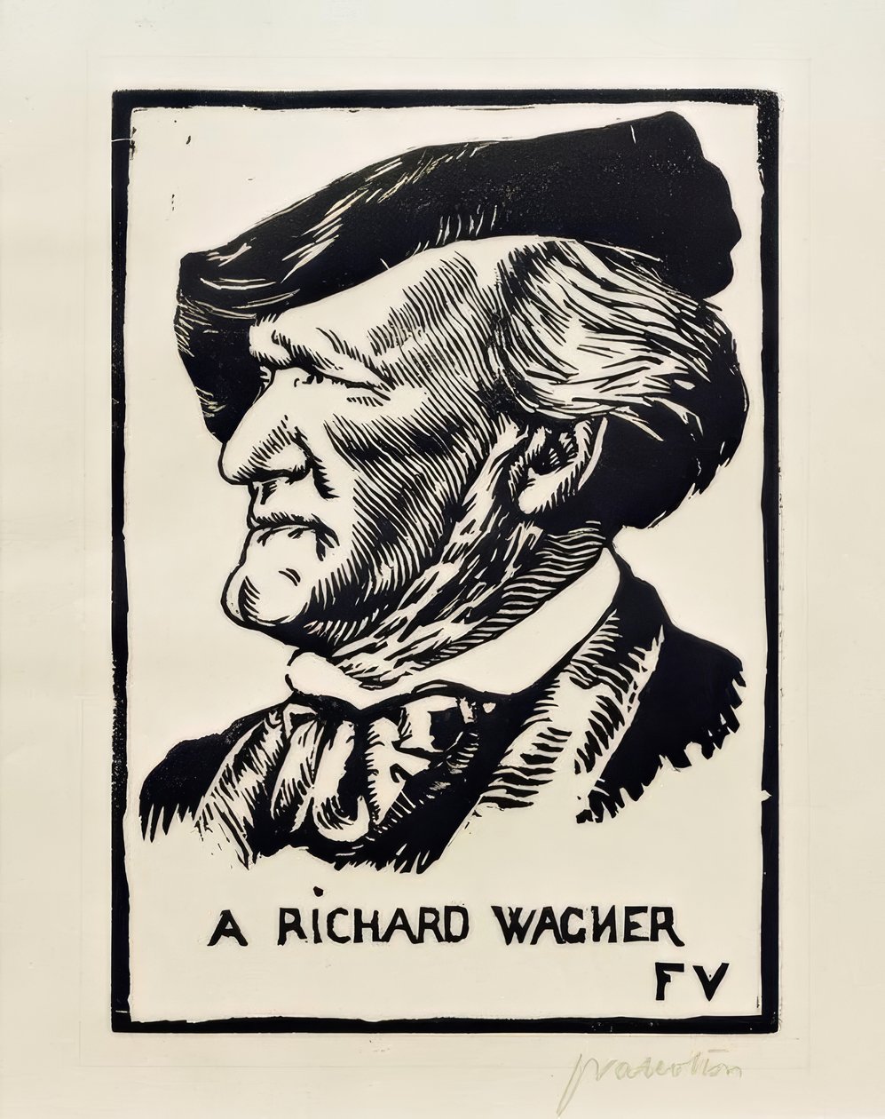 Bir Richard Wagner by Felix Edouard Vallotton