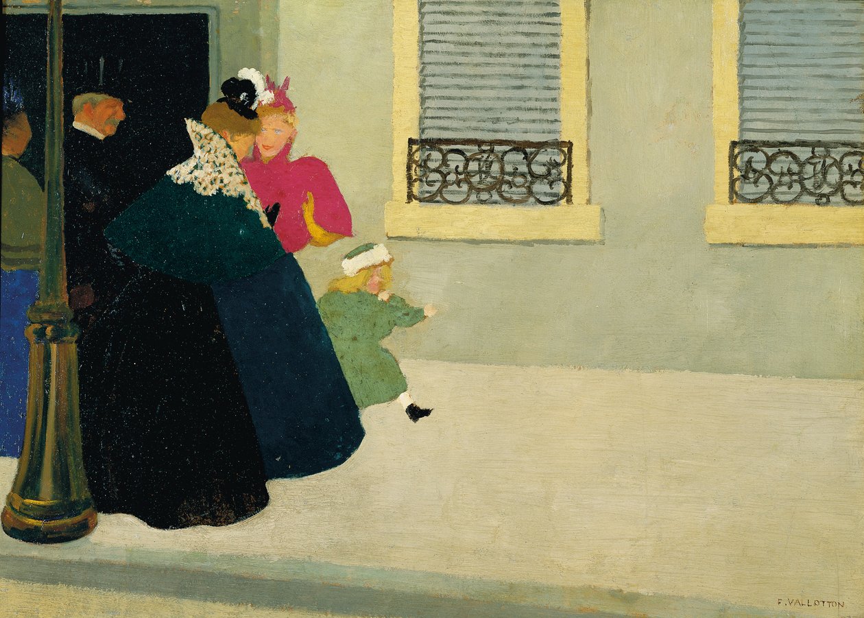 Bir Yürüyüş, yaklaşık 1895 by Felix Edouard Vallotton