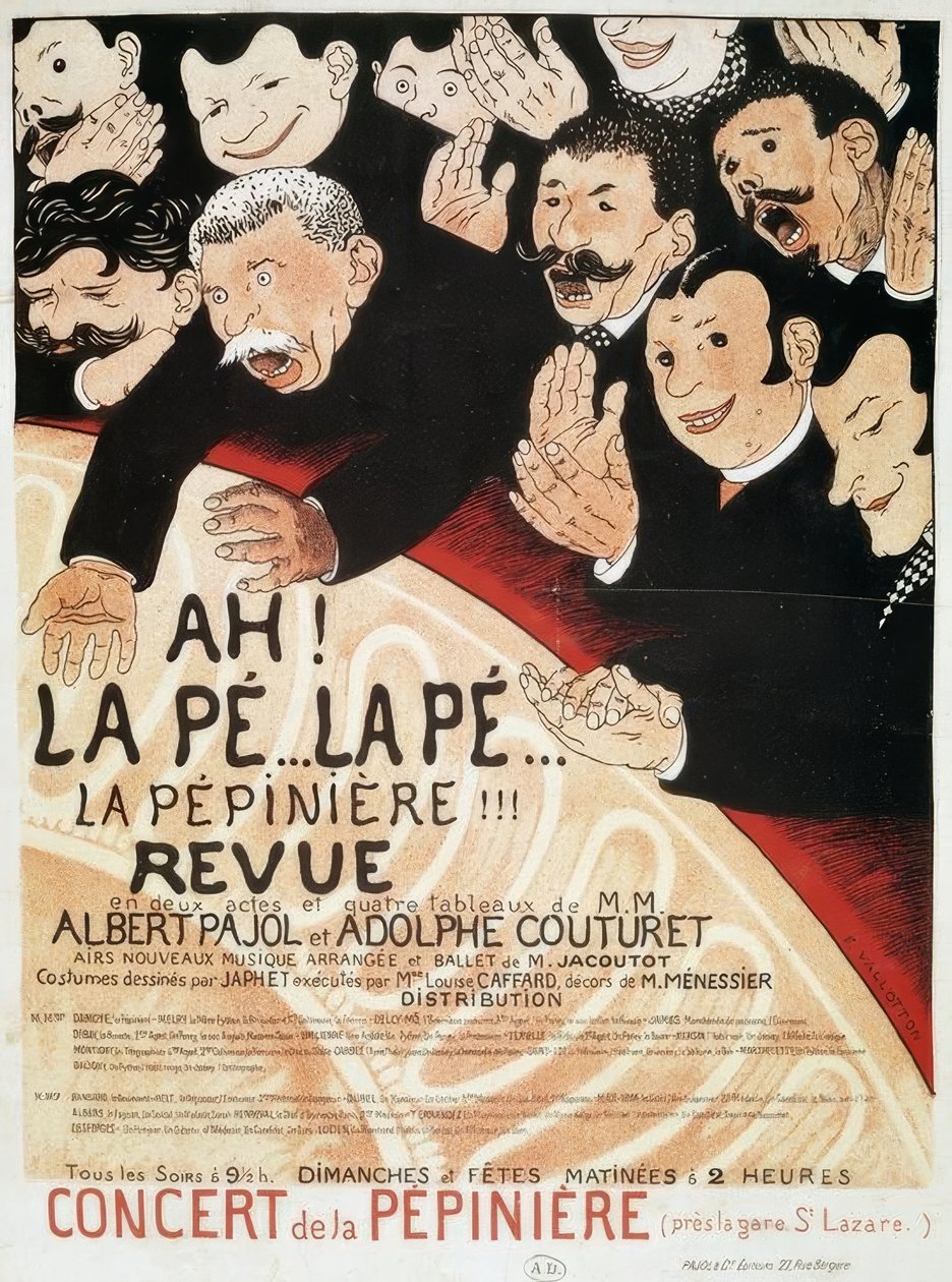 Ah! la Pé… la Pé .. la Pépiniére by Felix Edouard Vallotton
