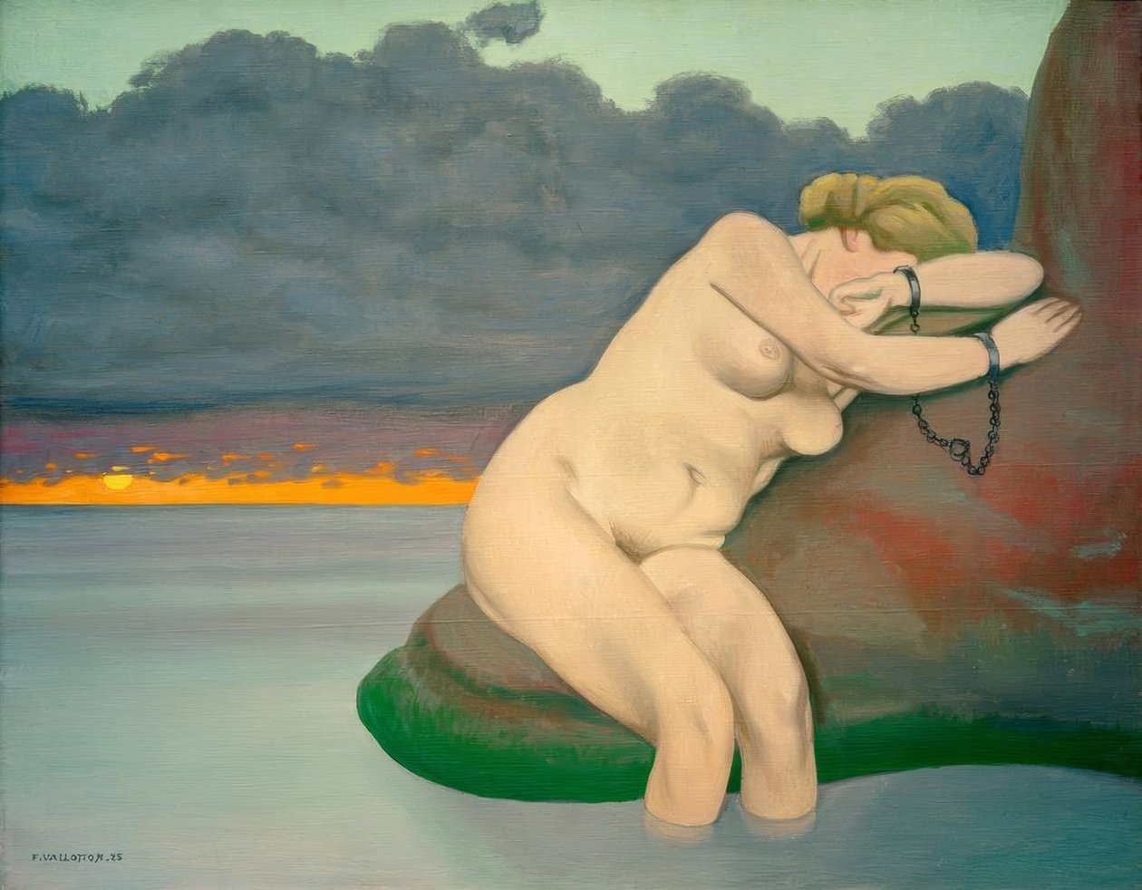 Zincirlerdeki Andromeda by Felix Edouard Vallotton