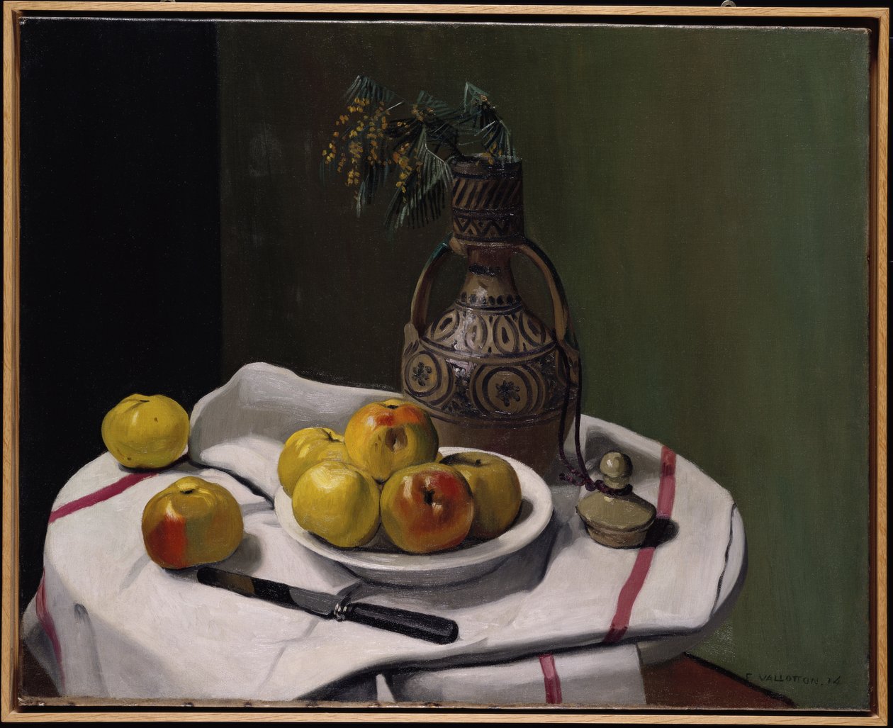 Elmalar ve Fas Vazosu, 1914 by Felix Edouard Vallotton