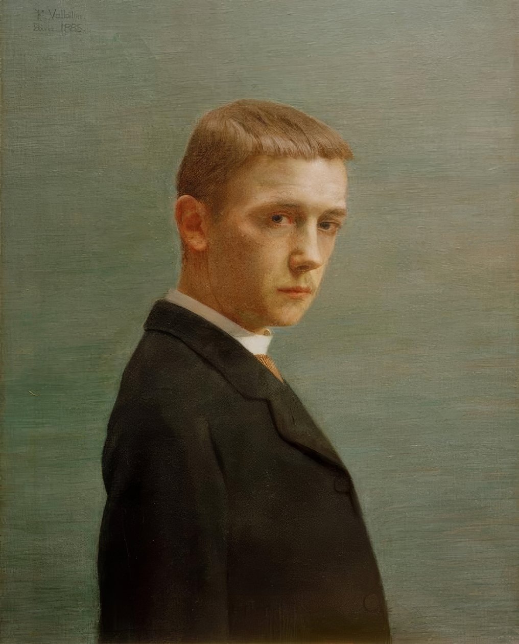 Yirmi yaşında kendi portresi by Felix Edouard Vallotton