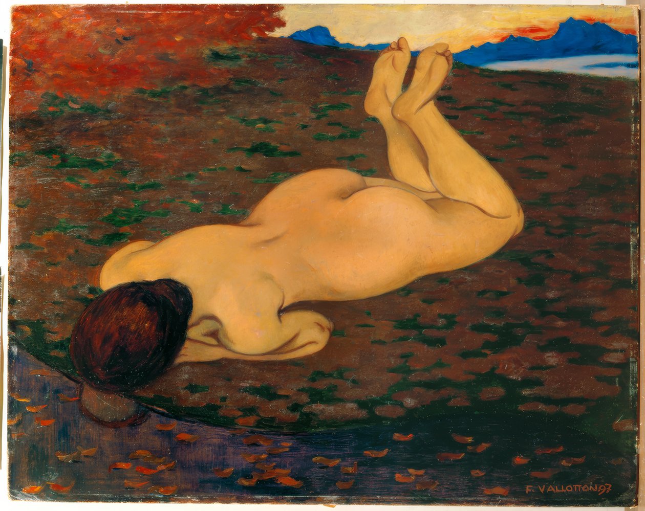 Yıkanan veya Kaynak by Felix Edouard Vallotton