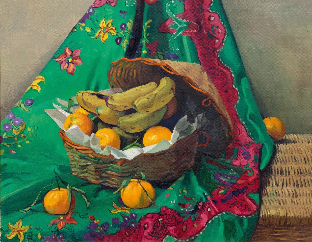 Mandalina ve muz sepeti, 1923. by Felix Edouard Vallotton