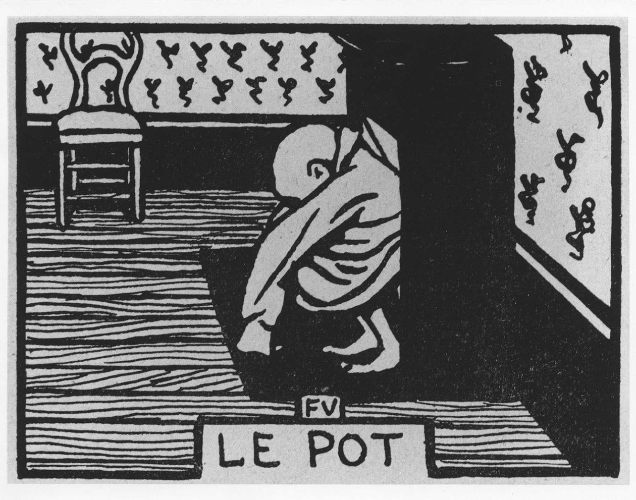 Havuç Poil: ““pot””, Jules Renard, illüstrasyon, Felix Vallotton, ed. Flammarion. by Felix Edouard Vallotton