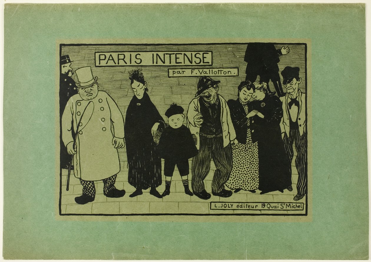 Paris Intense için kapak by Felix Edouard Vallotton