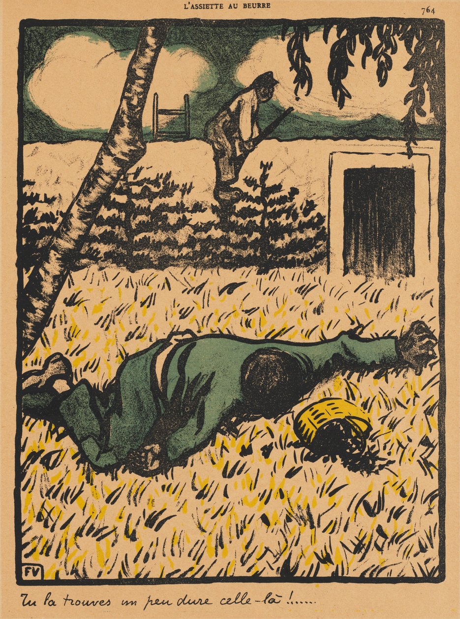 Suçlar ve Cezalar VII, 764: Bunun oldukça zor olduğunu göreceksiniz!, 1901. by Felix Edouard Vallotton